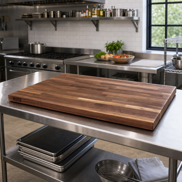 Product image #2 for Boos Block Blended Edge Grain American Black Walnut Kitchen Countertop, 48 x 27 x 1-1/2 Inch, Penetrating Oil Finish