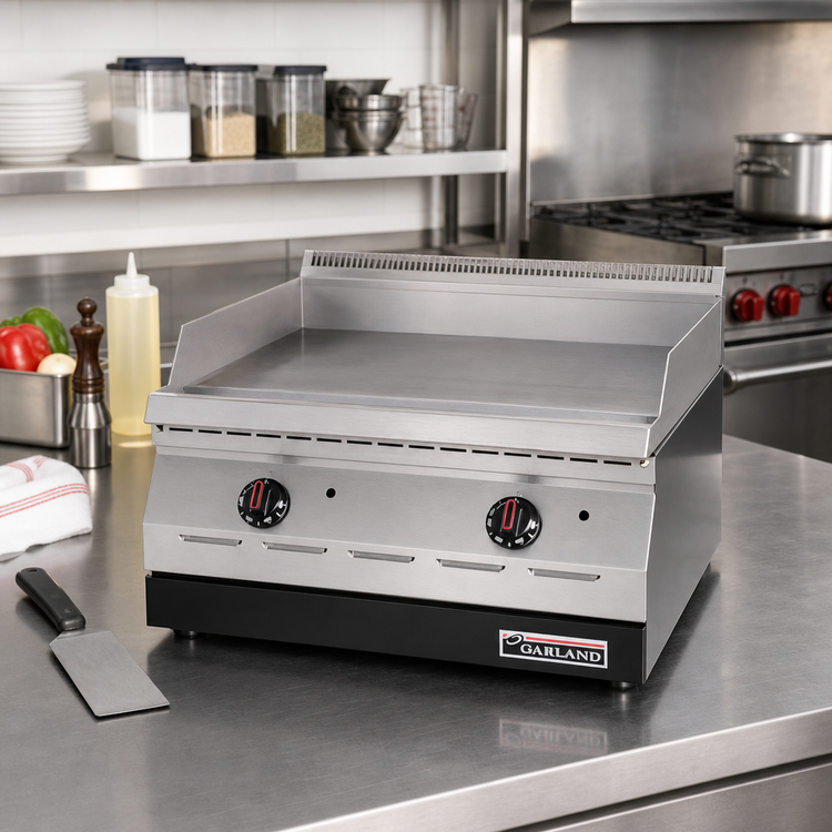 Product image #2 for Garland Designer Series 15-Inch Electric Countertop Griddle with Smooth Steel Plate