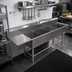 Thumbnail image #2 for John Boos Pro-Bowl 4-Compartment Stainless Steel Sink with 24-Inch Left Drainboard, 14-Inch Deep Bowls