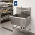Thumbnail image #2 for Advance Tabco 31-Inch Wall-Mounted Stainless Steel Service Sink with Knee Valve and Gooseneck Spout