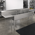 Thumbnail image #2 for John Boos Pro-Bowl 4-Compartment Sink with 24-Inch Left Drainboard, 124-3/16-Inch Wide, 14-Inch Deep Bowls