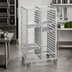 Thumbnail image #2 for Channel Manufacturing Standard Series Double Section Aluminum Cafeteria Tray Rack, 36-Inch High, 30-Tray Capacity