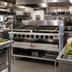 Thumbnail image #2 for Magikitch'n FM-RMB-672 72-Inch Radiant Gas Floor Model Charbroiler with Open Cabinet Base