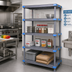 Thumbnail image #2 for Quantum Millenia 48-Inch x 24-Inch x 74-Inch Stationary Polymer Shelving Starter Unit