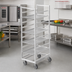 Thumbnail image #2 for Channel 446S6 Stainless Steel Single-Section Cafeteria Tray Rack for 15 x 20 Trays