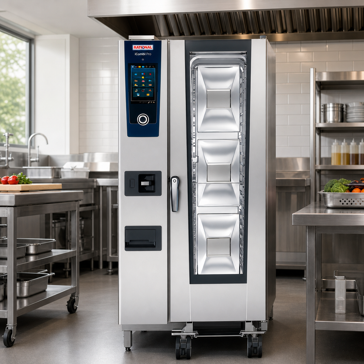 Product image #2 for RATIONAL iCombi Pro 20-Half Size Liquid Propane Floor Combi Oven, 120V/1-Phase