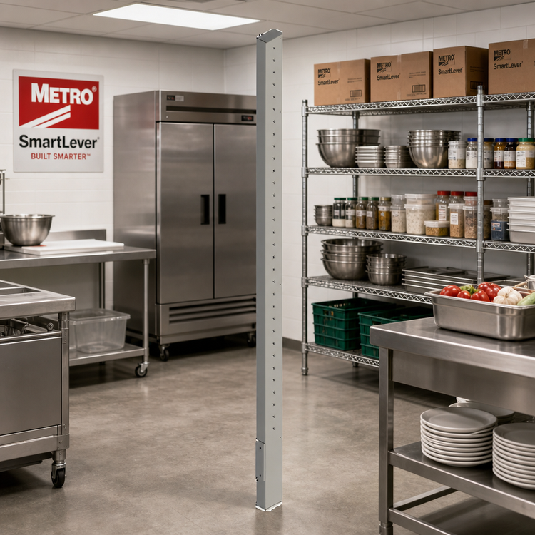 Product image #2 for Metro SmartLever 86-Inch Upright Shelf Component for Modular Shelving Systems