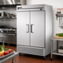 Thumbnail image #2 for True TS-49F-HC Two-Section Reach-In Freezer with Stainless Steel Solid Swing Doors and Bottom-Mounted Self-Contained Refrigeration