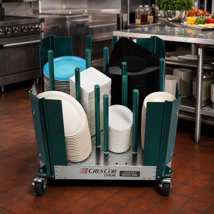 Product image #2 for Cres Cor Extreme Adjustable Super Size Aluminum Dish Dolly with 12 Adjustable Hex Rods