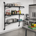 Thumbnail image #2 for Quantum Wall-Mounted Cantilever Shelf Starter Unit with 54-Inch Posts