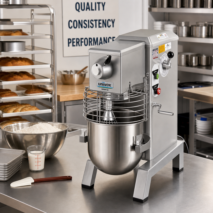 Product image #2 for Univex SRM12 W/O 12-Quart Countertop Planetary Mixer, Without PTO Hub, Variable Speed