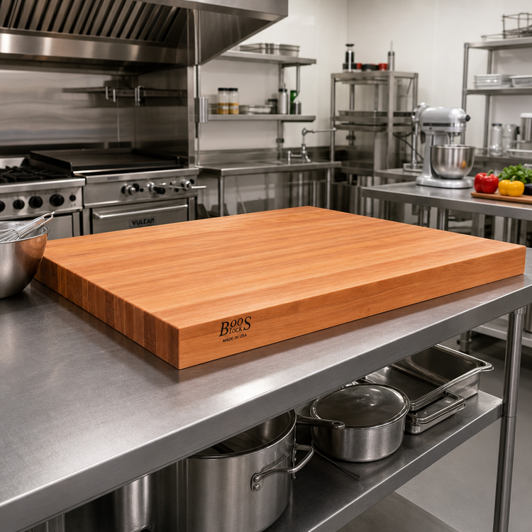 Product image #2 for Boos Block American Cherry Edge Grain Kitchen Countertop, 48 x 48 x 3 Inches, Oil Finish