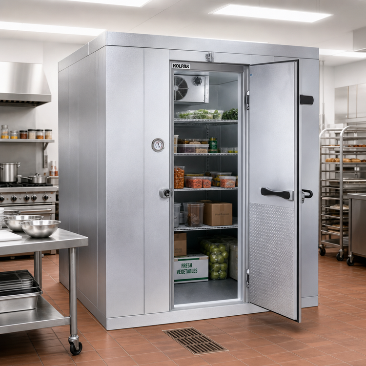 Product image #2 for Kold-Front Floorless Indoor Walk-In Cooler with Remote Refrigeration, Nominal 10' x 14' x 8' 6"