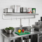 Thumbnail image #2 for Channel Manufacturing TWS1248 Wall-Mounted Tubular Aluminum Shelf, 48W x 12D, All-Welded