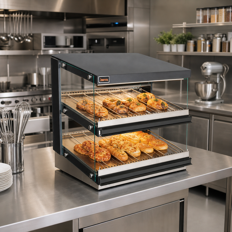 Product image #2 for Sierra SHDM-38PT 38-Inch Countertop Pass-Through Heated Display Merchandiser with 2 Shelves