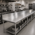 Thumbnail image #2 for John Boos 144-Inch x 30-Inch Stainless Steel Countertop with 6-Inch Boxed Backsplash
