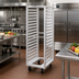 Thumbnail image #2 for Metro Pass-Thru Aluminum Roll-In Refrigerator Rack for 11 Full-Size 18 x 26 Pans
