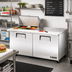 Thumbnail image #2 for True Mega-Top 2-Door Refrigerated Sandwich/Salad Prep Table with 12-Pan Top, 60-Inch Wide