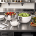 Thumbnail image #2 for Vollrath Round Beehive Insulated Double-Wall Serving Bowl, 6.9 Quart, 18/8 Stainless Steel