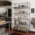 Thumbnail image #2 for Quantum 5-Shelf Wire Shelving Starter Kit, 48W x 14D x 54H, Chrome Plated