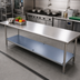Thumbnail image #2 for 18-Gauge Stainless Steel Undershelf for Commercial Work Tables, 115 x 31 Inches