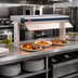 Thumbnail image #2 for Hatco Glo-Ray Designer Dual Infrared Strip Heater, 33-1/2-Inch Wide, 6-Inch Spacer, 900 Watt, Aluminum, with 14-Inch Stands