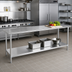 Thumbnail image #2 for Advance Tabco SAG-2410 Stainless Steel Work Table with Adjustable Undershelf, 120
