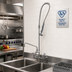 Thumbnail image #2 for T&S Brass EasyInstall Wall-Mount Pre-Rinse Unit with 12-Inch Add-On Faucet, 8-Inch Centers