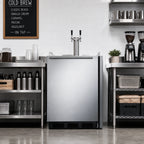 Thumbnail image #3 for Summit Commercial SBC58BLBIADACFTWIN ADA-Compliant Cold Brew Coffee Dispenser, Dual-Tap, 2 Cornelius Kegs, Built-In/Freestanding