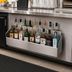 Thumbnail image #2 for Advance Tabco Underbar Basics™ Double-Tier Standard-Duty Stainless Steel Speed Rail, 30-Inch, 16-18 Bottle Capacity
