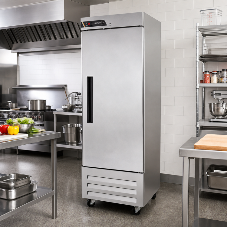 Product image #2 for Traulsen Centerline Bottom-Mount One-Section Reach-In Freezer, Full-Height Left-Hinged Solid Door, 19.89 Cu. Ft.