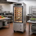 Thumbnail image #2 for Carter-Hoffmann (Middleby) hotLOGIX HL8-10-RW Full-Height Insulated Heated Holding Cabinet, Solid Door, 2-Drawer Warmer, 20-Pan Capacity
