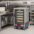 Thumbnail image #2 for Metro C5 3 Series Half-Height Mobile Heated Holding Cabinet with Clear Polycarbonate Door, Gray Insulation Armour