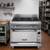 Thumbnail image #2 for Vulcan V Series 36-Inch Heavy Duty Gas Range with 4 Open Burners and Standard Oven