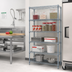 Thumbnail image #2 for Quantum 24-Inch W x 12-Inch D x 86-Inch H Stationary 5-Shelf Wire Shelving Starter Kit, Gray Epoxy Antimicrobial Finish