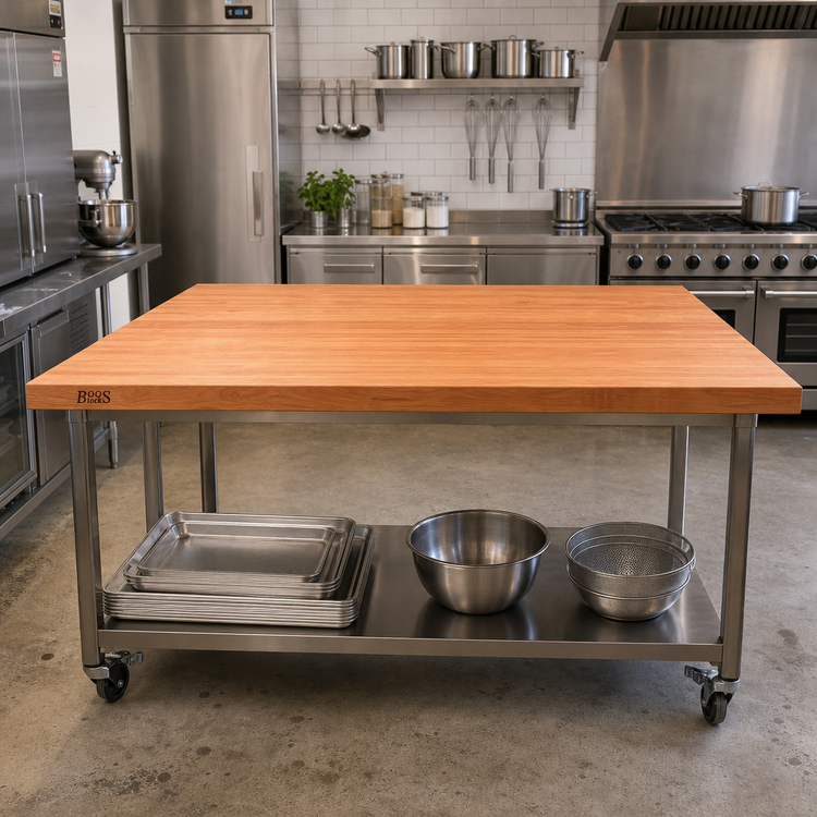 Product image #2 for Boos Block American Cherry Edge Grain Kitchen Countertop, 120 x 48 x 3 Inches, Oil Finish