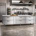 Thumbnail image #2 for La Rosa 3190-RR 90-Inch Three-Section Refrigerated Equipment Stand with 6 Drawers (Remote)