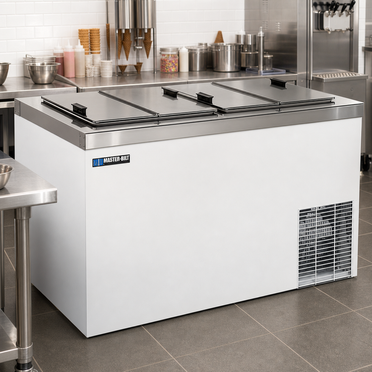 Product image #2 for Master-Bilt DC-8D Chest Ice Cream Dipping Cabinet, 11 Top / 8 Storage 3-Gallon Tubs