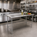 Thumbnail image #2 for Eagle BlendPort Deluxe Series 48 Inch x 24 Inch 16-Gauge 300-Series Stainless Steel Work Table with Open Base