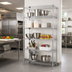 Thumbnail image #2 for Quantum 5-Shelf Stationary Wire Shelving Starter Kit, 36