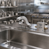 Thumbnail image #2 for T&S Brass Equip Touchless Deck-Mount Electronic Faucet with Rigid Cast Spout, Hydro-Generator and Thermostatic Mixing Valve