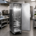 Thumbnail image #2 for Full-Height Stainless Steel Insulated Non-Heated Enclosed Transport Cabinet with 16 Removable Slides for 18 x 26 Pans