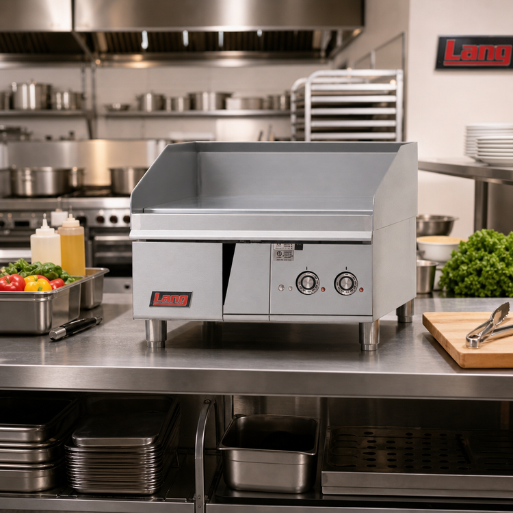 Product image #3 for Lang LG Series 24-Inch Countertop Gas Griddle with 1-Inch Chrome Plate and Solid State Thermostats