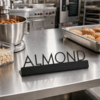 Thumbnail image #3 for American Metalcraft SBA5 Almond Table Sign, Black Stainless Steel, 1-1/4 in. High Case of 144