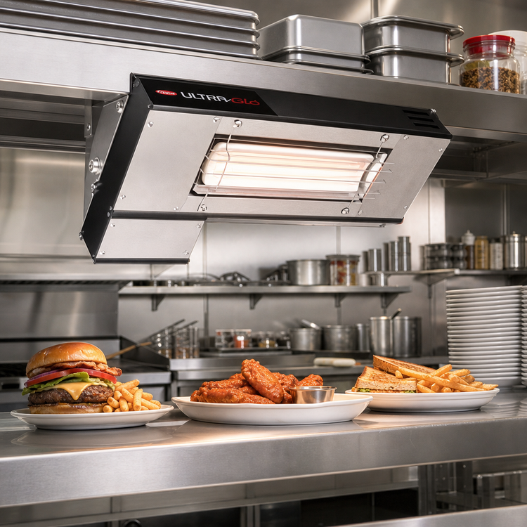 Product image #2 for Hatco Ultra-Glo® UGAL-18 Lighted Infrared Strip Heater, 18 Inch, Standard Watt, Aluminum Housing
