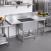 Thumbnail image #2 for Eagle Group Spec-Master FN Series 1-Compartment Sink with Left and Right Drainboards, 58 x 27 Inches