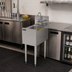 Thumbnail image #3 for Perlick TS Series TS12DS-STK 12 Inches Wide Underbar Dump Sink Unit with Swing Spout & 6 Inches Backsplash