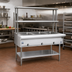 Thumbnail image #2 for Eagle Group 48-Inch Natural Gas 3-Well Open-Base Hot Food Table with Flex-Master Overshelves