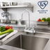 Thumbnail image #2 for T&S Brass Deck-Mount Workboard Faucet with 5-3/4-Inch Swivel Gooseneck Spout, 4-Inch Centers