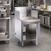 Thumbnail image #2 for Top Shelf 18-Inch Stainless Steel POS Cabinet with 10-Inch Backsplash